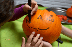 Halloween Pumpkin Drawing
