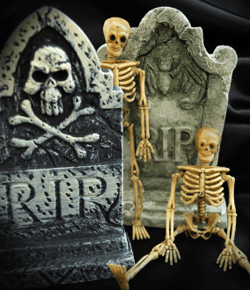 Halloween Decorations Skeletons Headstones